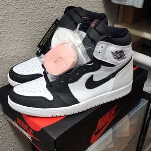 Jordan Black and White Sneakers